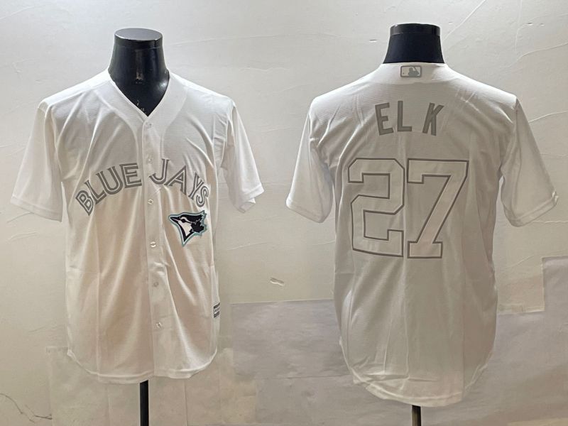 Men Toronto Blue Jays #27 El K White Game 2025 Nike MLB Jersey style 8->toronto blue jays->MLB Jersey